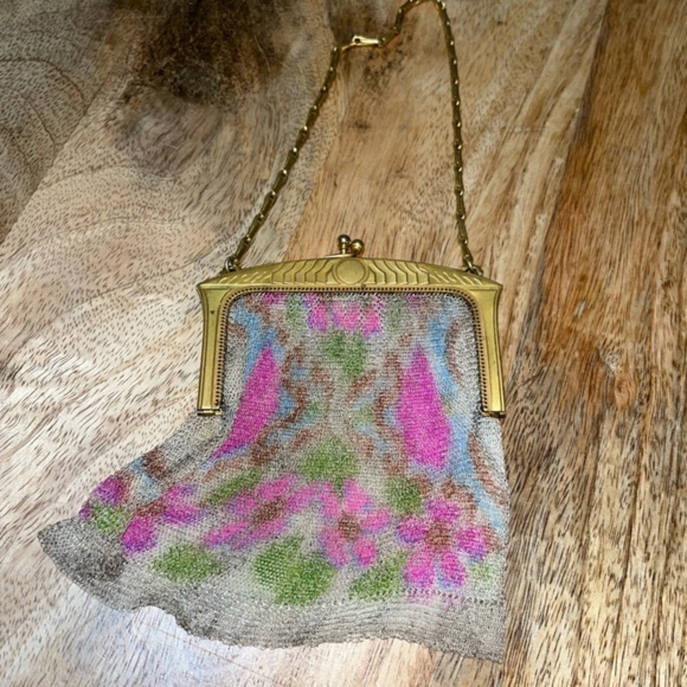 Whiting and Davis Gold Mesh Bag Vintage